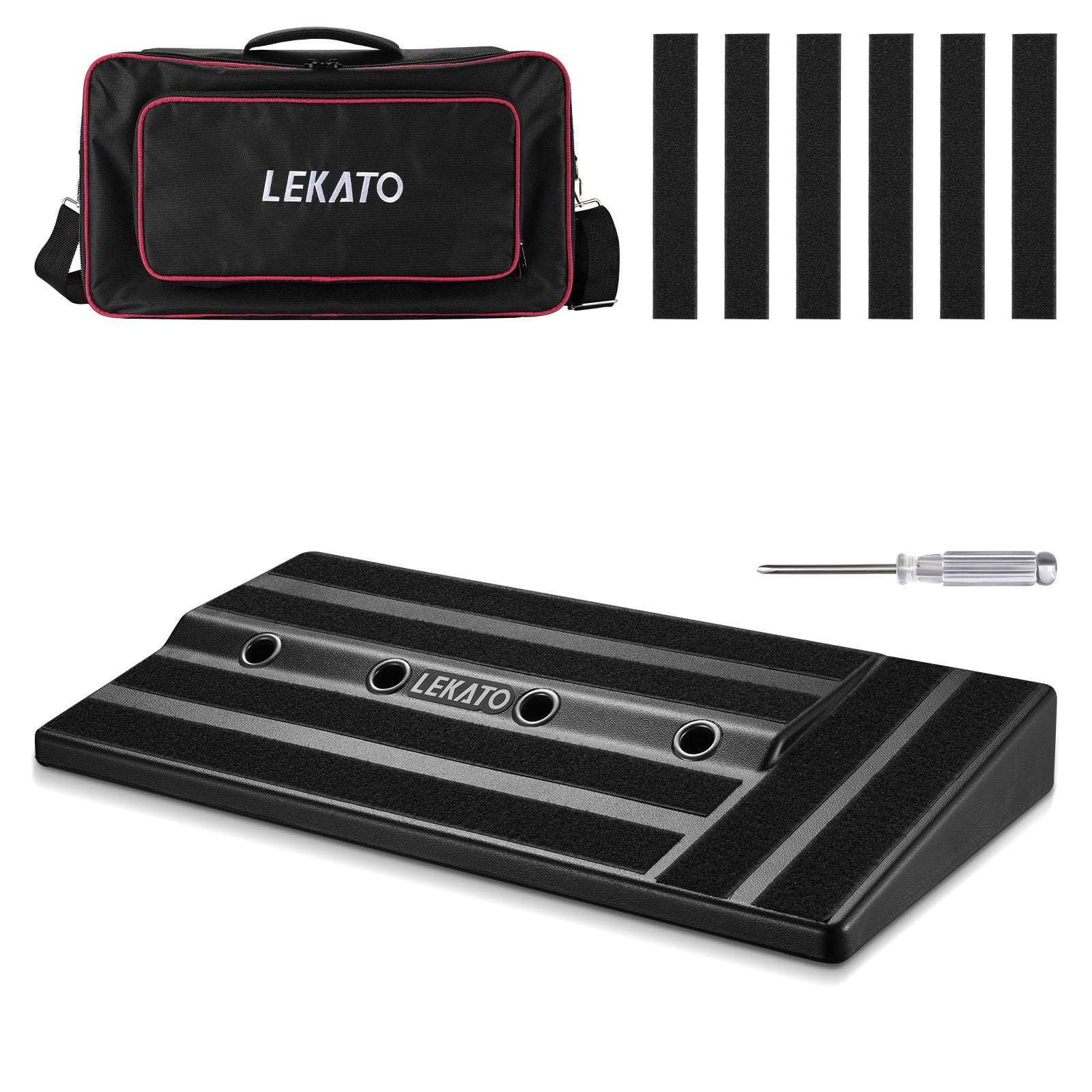 LEKATO RPB-1BK Tragetasche für Gitarrenpedalboards 