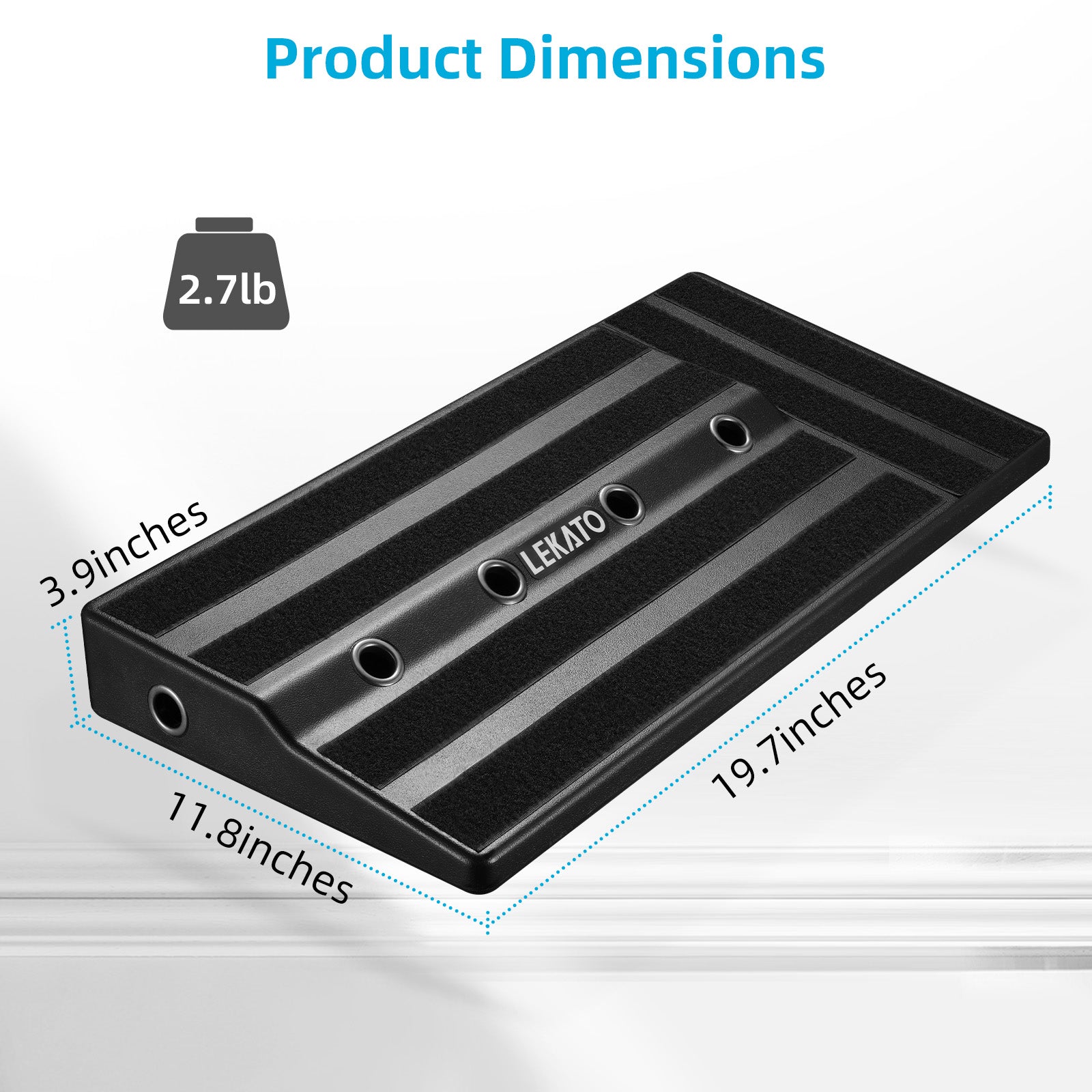 LEKATO RPB-1BK Tragetasche für Gitarrenpedalboards 