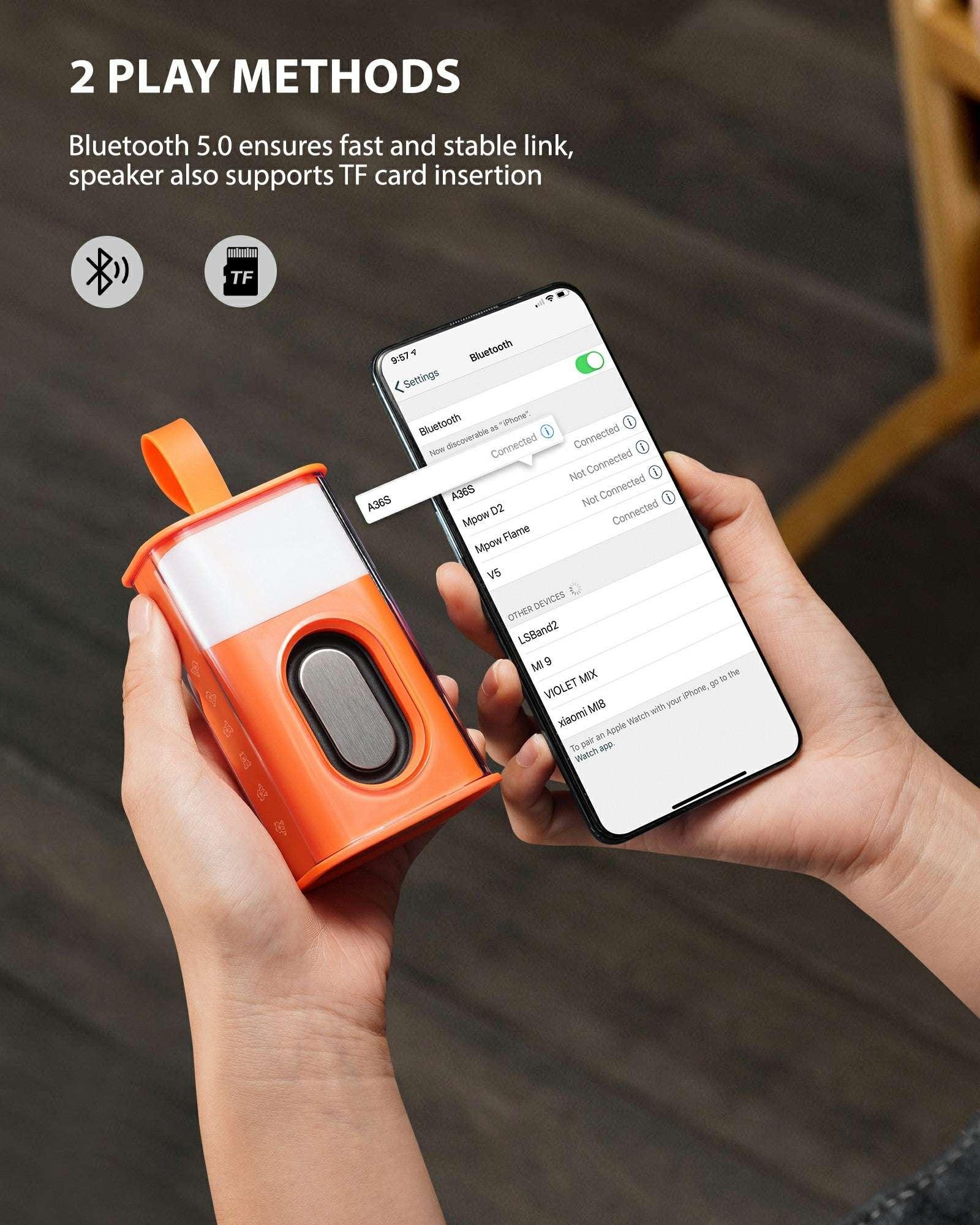 JAMELO A36s Mecha Portable Upgraded Bluetooth Speaker with RGB Light
