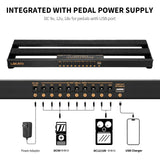 LEKATO PR-01 Gitarren-Pedalboard mit Tasche für Stromversorgungskabel 