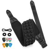 (Only US)POGOLAB Guitar Bass Strap 3.5" Wide Air Cell Cushions Neoprene Padded 47"-55"