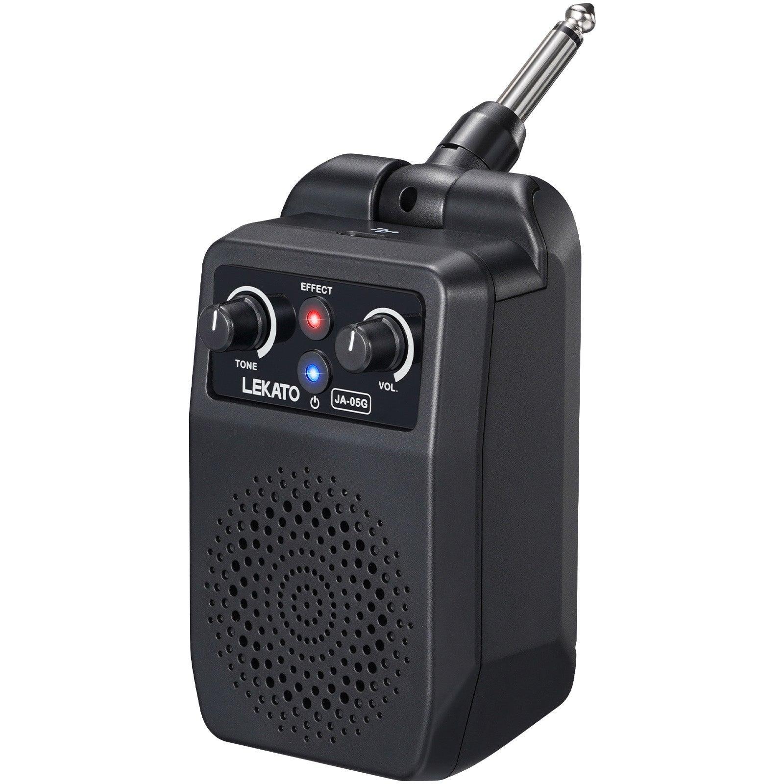 LEKATO JA-05G Electric Guitar Amp 5W Bluetooth 4 Effects Clean Distortion Overdrive Reverb
