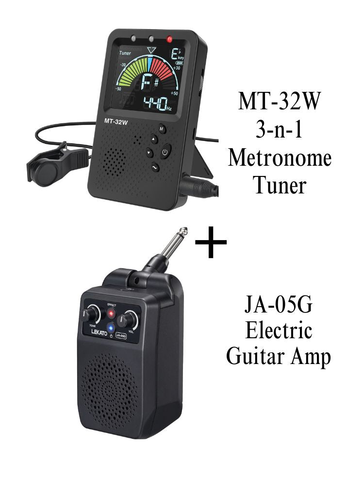 LEKATO JA-05G Electric Guitar Amp 5W Bluetooth 4 Effects Clean Distortion Overdrive Reverb