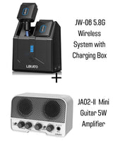 LEKATO JW-06 5.8GHz Wireless Guitar System with Charging Box
