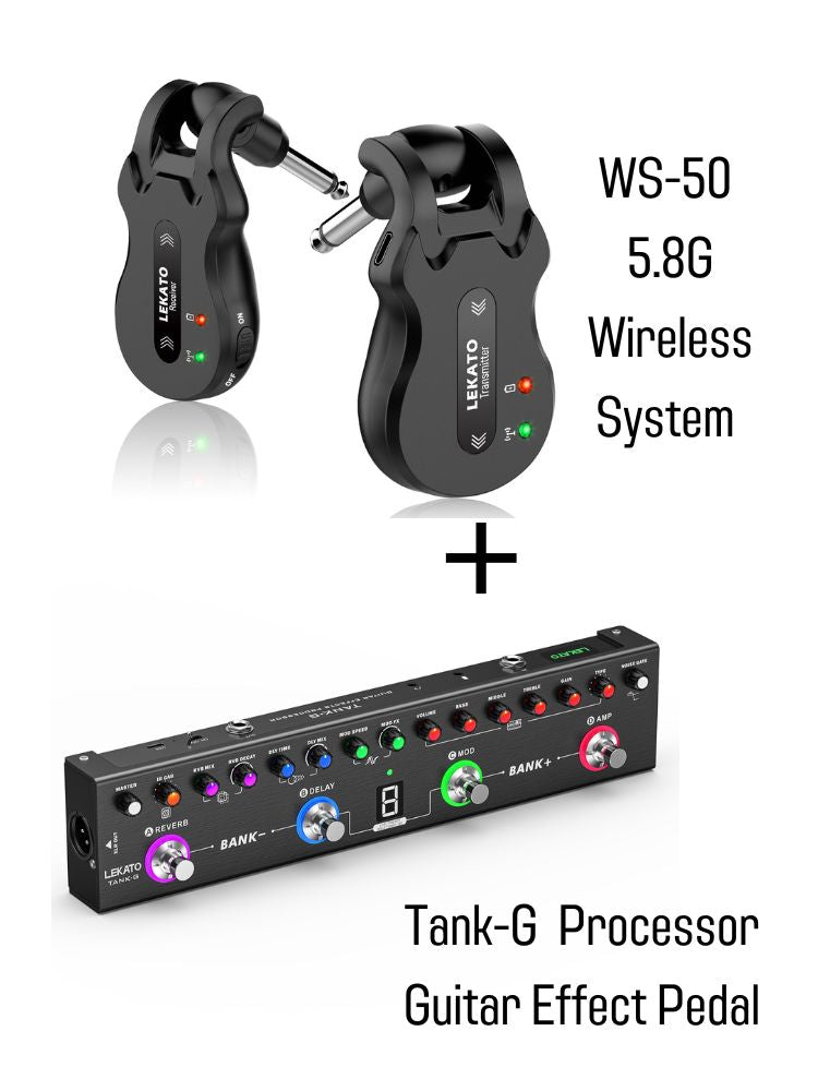 LEKATO Tank-G Gitarreneffektprozessor-Pedal