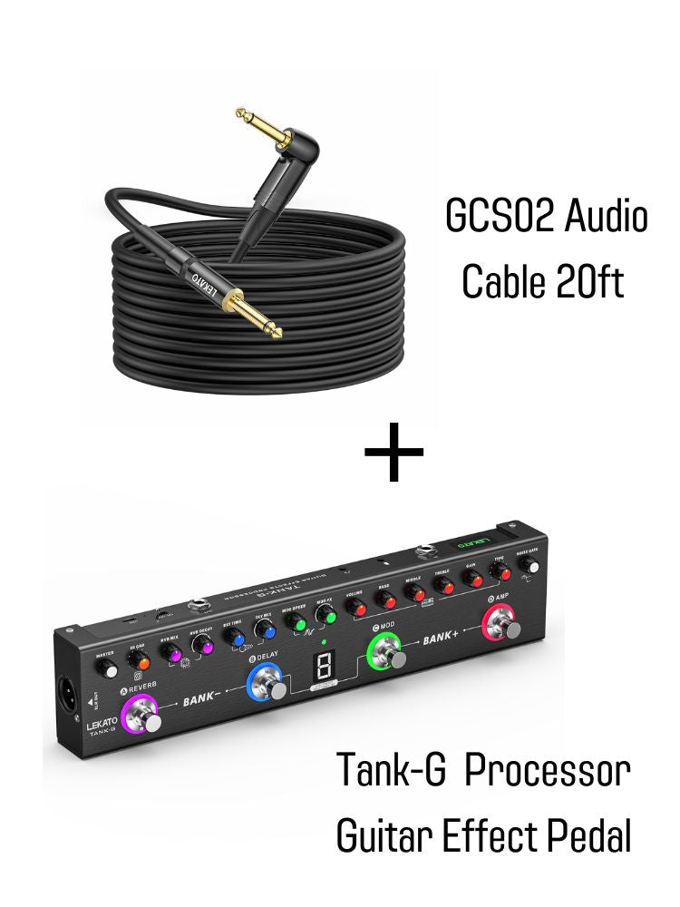 LEKATO Tank-G Gitarreneffektprozessor-Pedal