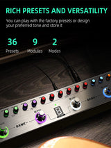 LEKATO Tank-B Bass-Effektprozessor-Pedal
