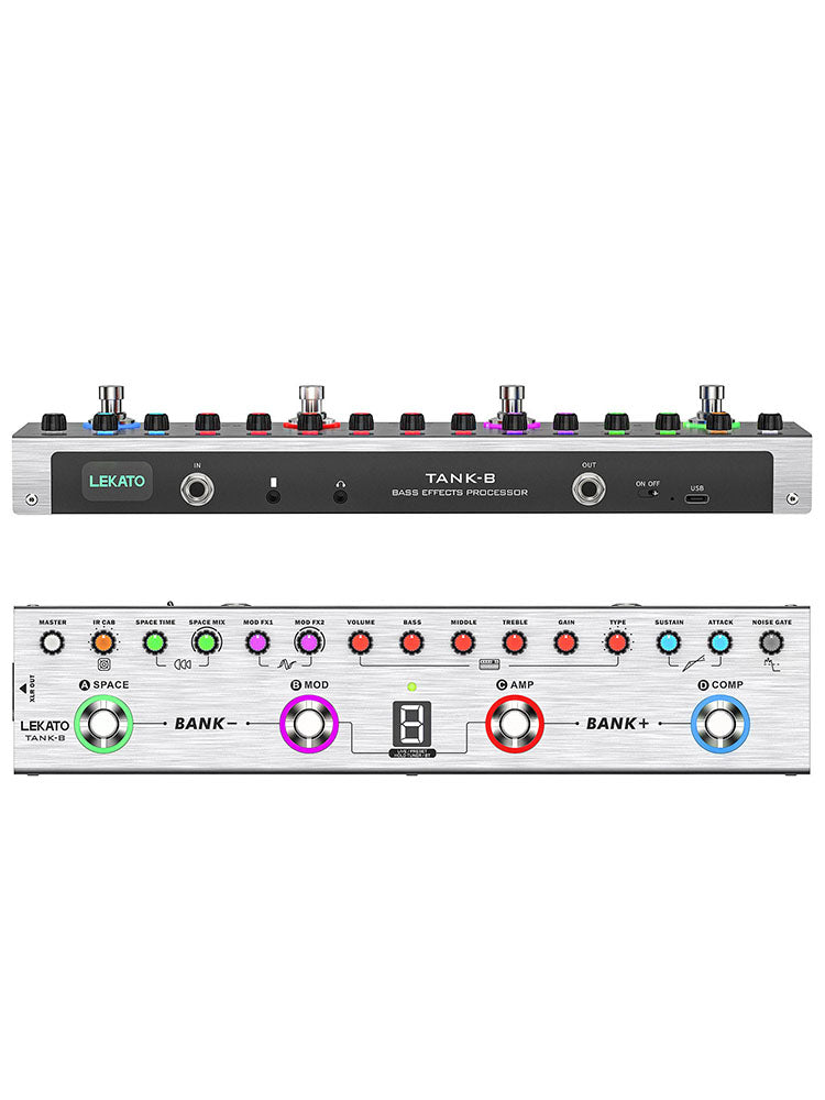LEKATO Tank-B Bass-Effektprozessor-Pedal