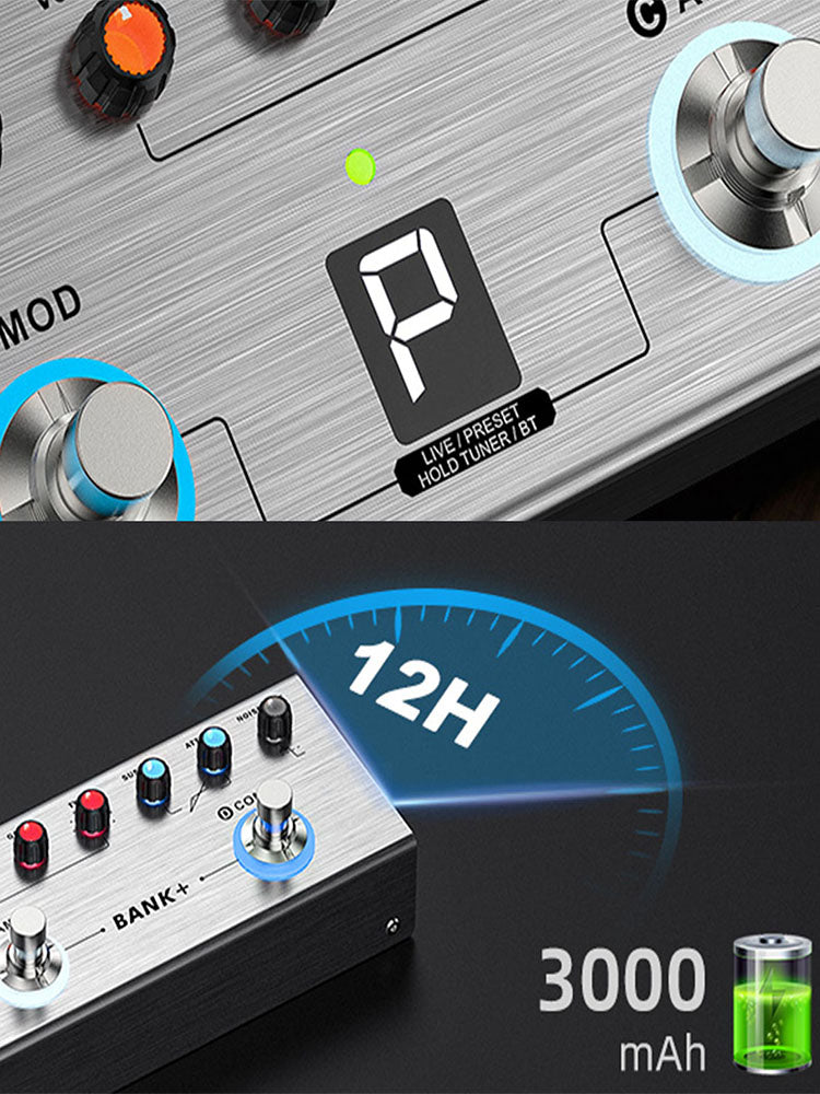 LEKATO Tank-B Bass-Effektprozessor-Pedal