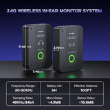 LEKATO MS-02 In Ear Monitor 2.4G Stereo Wireless System - LEKATO - Buy Musical Instruments, Pedals, Wireless, Drum, Pro Audio & More