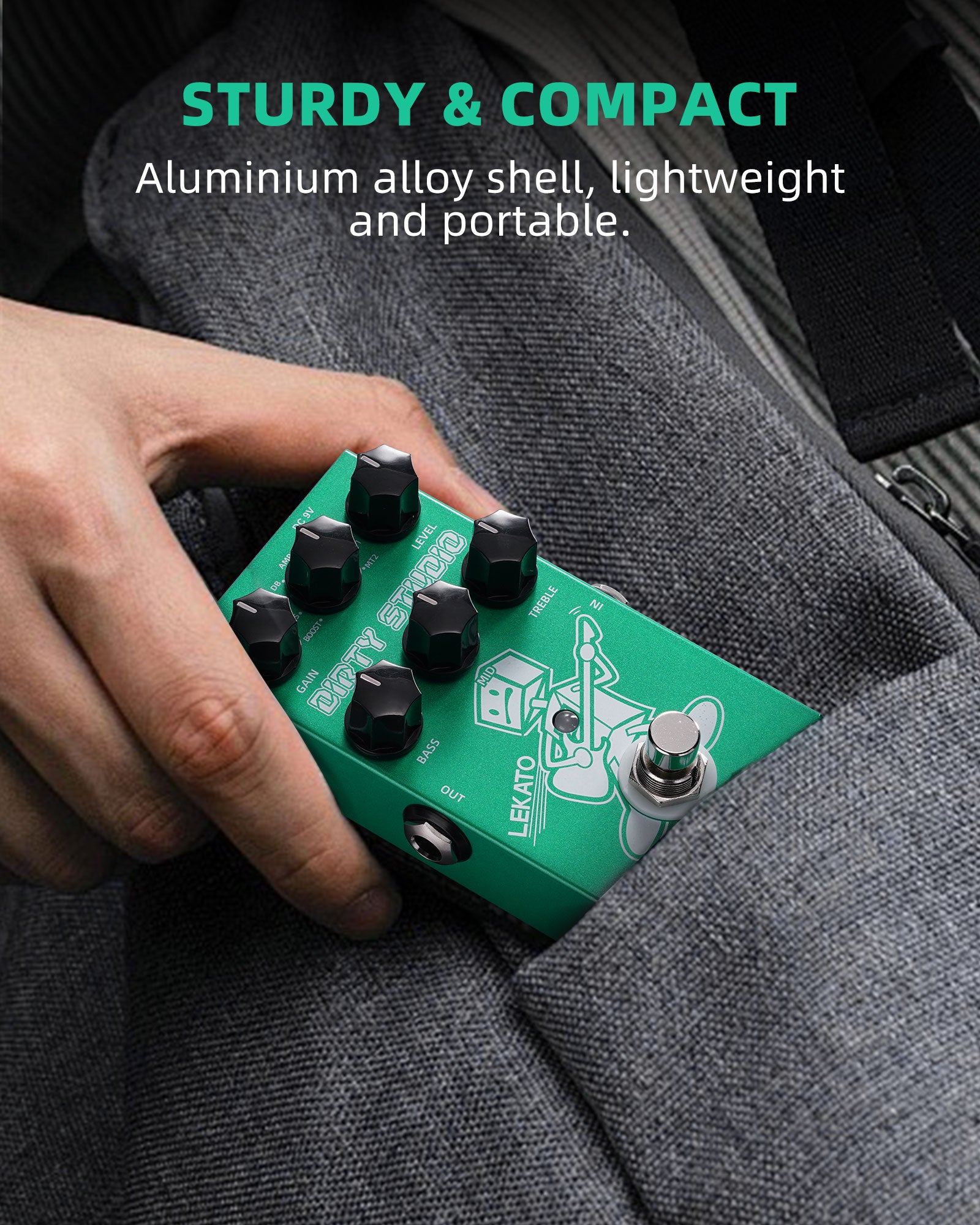 LEKATO EP-02 DIRTY STUDIO Distortion Guitar Effect Pedal