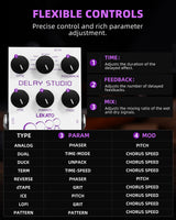 LEKATO EP-04 DELAY STUDIO Reverse Delay Guitar Effect Pedal