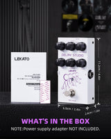 LEKATO EP-04 DELAY STUDIO Reverse Delay Guitar Effect Pedal