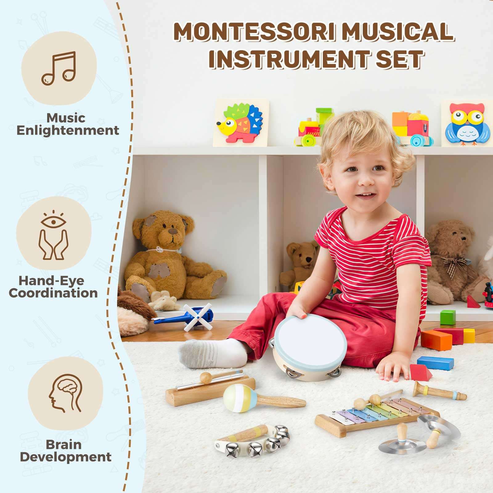 POGOLAB MK-3 Orff Percussion 8-teiliges Set