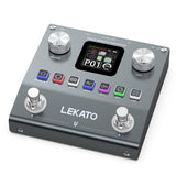 LEKATO ME-01 Multi Effects Processor Guitar Pedal w/6 Effects Modules 80 Presets 20 IRs