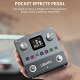 LEKATO ME-01 Multi Effects Processor Guitar Pedal w/6 Effects Modules 80 Presets 20 IRs