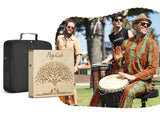 POGOLAB Portable Cajon Drum Multi-Tone Travel Drum Box