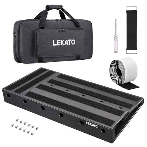 LEKATO RPB-1BK Tragetasche für Gitarrenpedalboards 