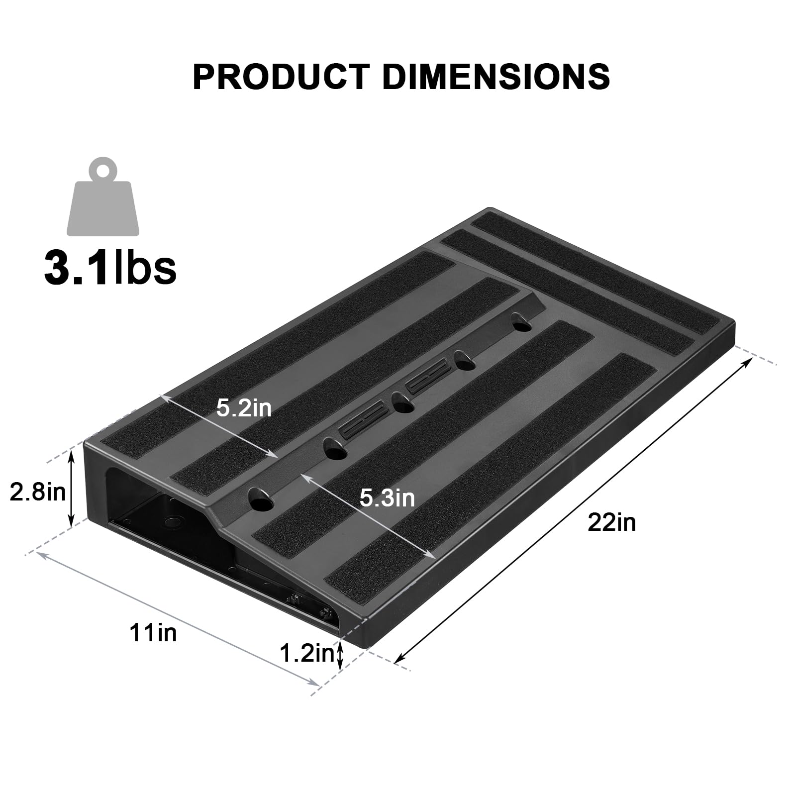LEKATO RPB-1BK Tragetasche für Gitarrenpedalboards 