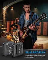 LEKATO MS-20 In Ear Monitor w/Charge Case 2.4G Stereo Wireless System