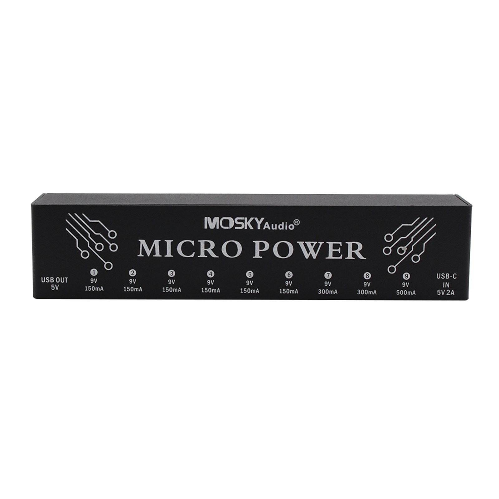 MOSKY MICRO POWER 9-Channel Guitar Pedal Power Supply
