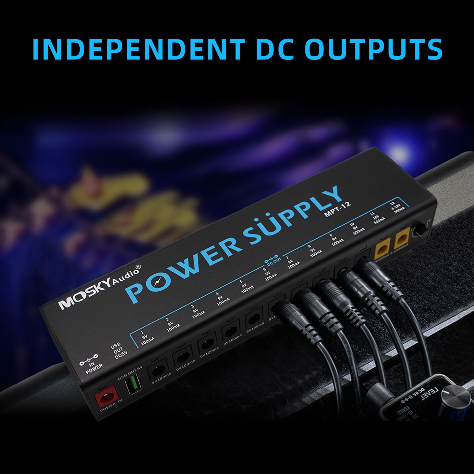 MOSKY MPT-12 12-Channel Professional Effects Power Supply
