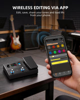 LEKATO ME-02P Rechargeable Multi Effects Guitar Pedal Wah Volume