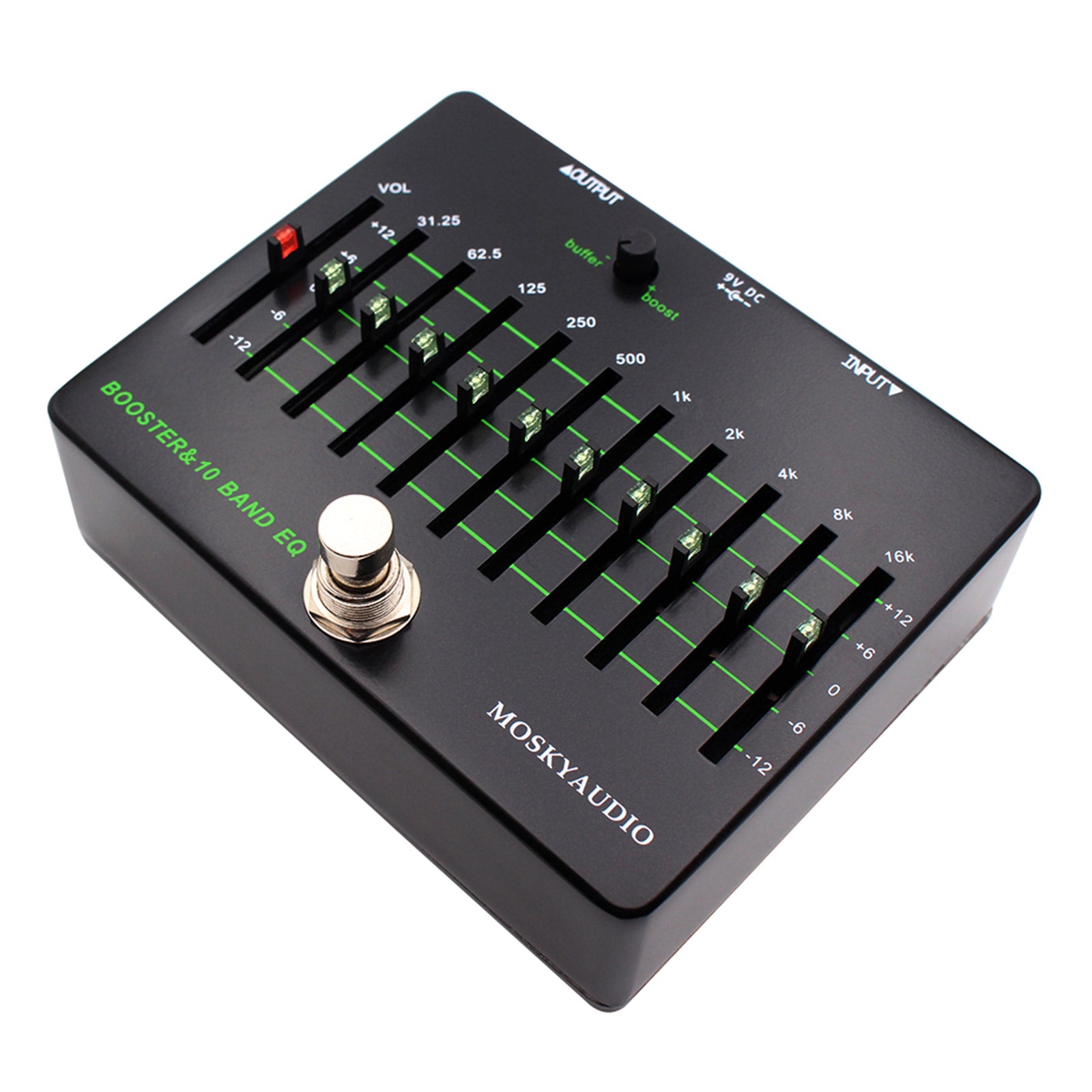 MOSKYAUDIO BOOSTER&10 BAND EQ Guitar Bass Professional Tuning Pedal