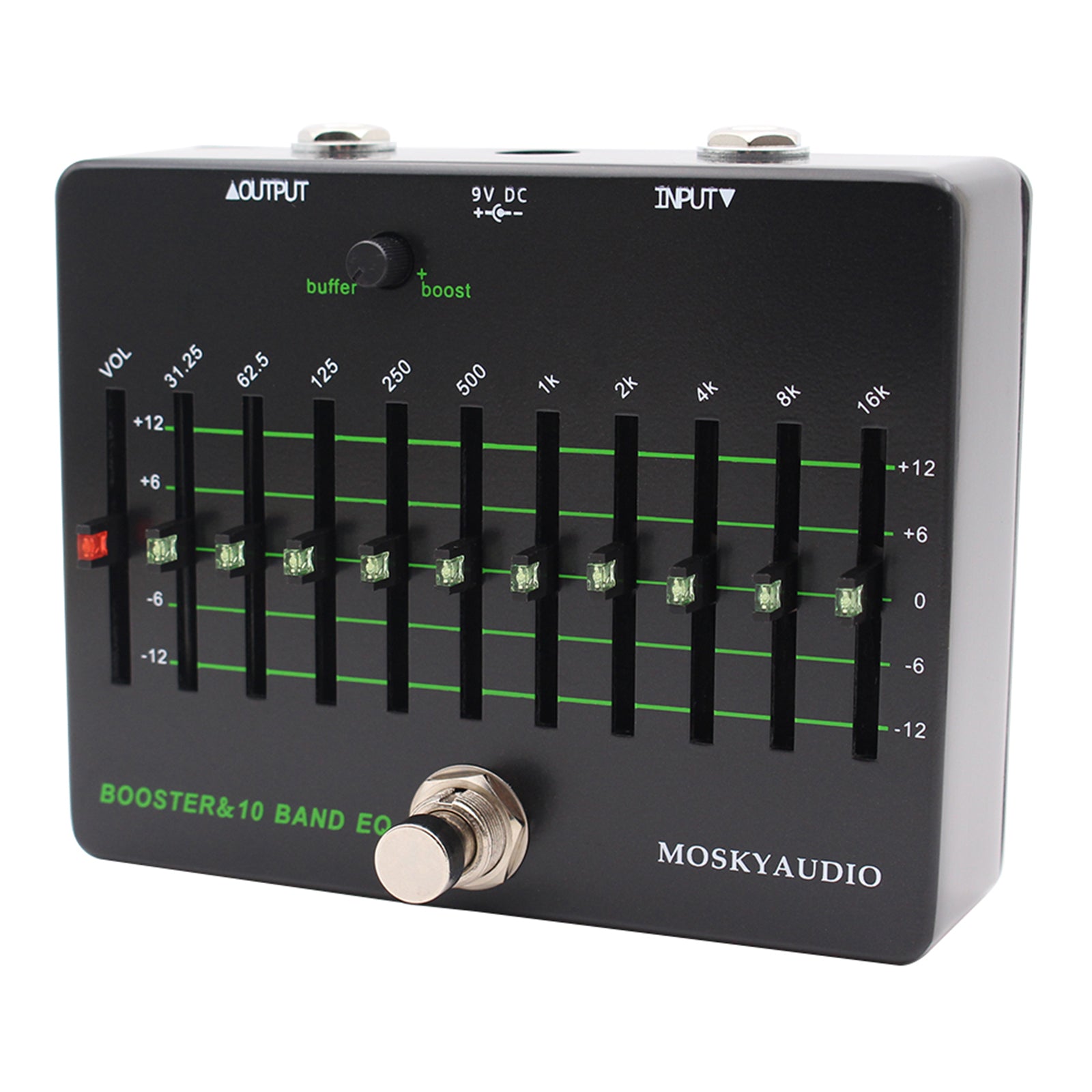 MOSKYAUDIO BOOSTER&10 BAND EQ Guitar Bass Professional Tuning Pedal