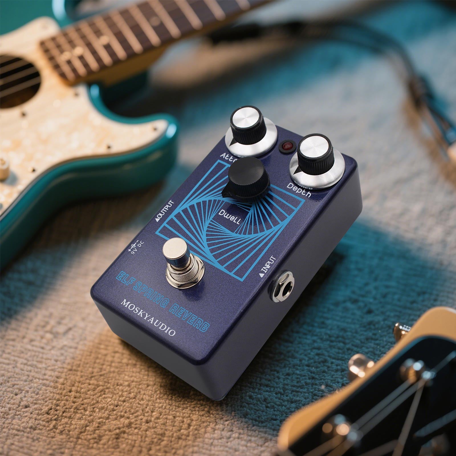 MOSKYAUDIO ELF SPRING REVERB Guitar Effect Pedal