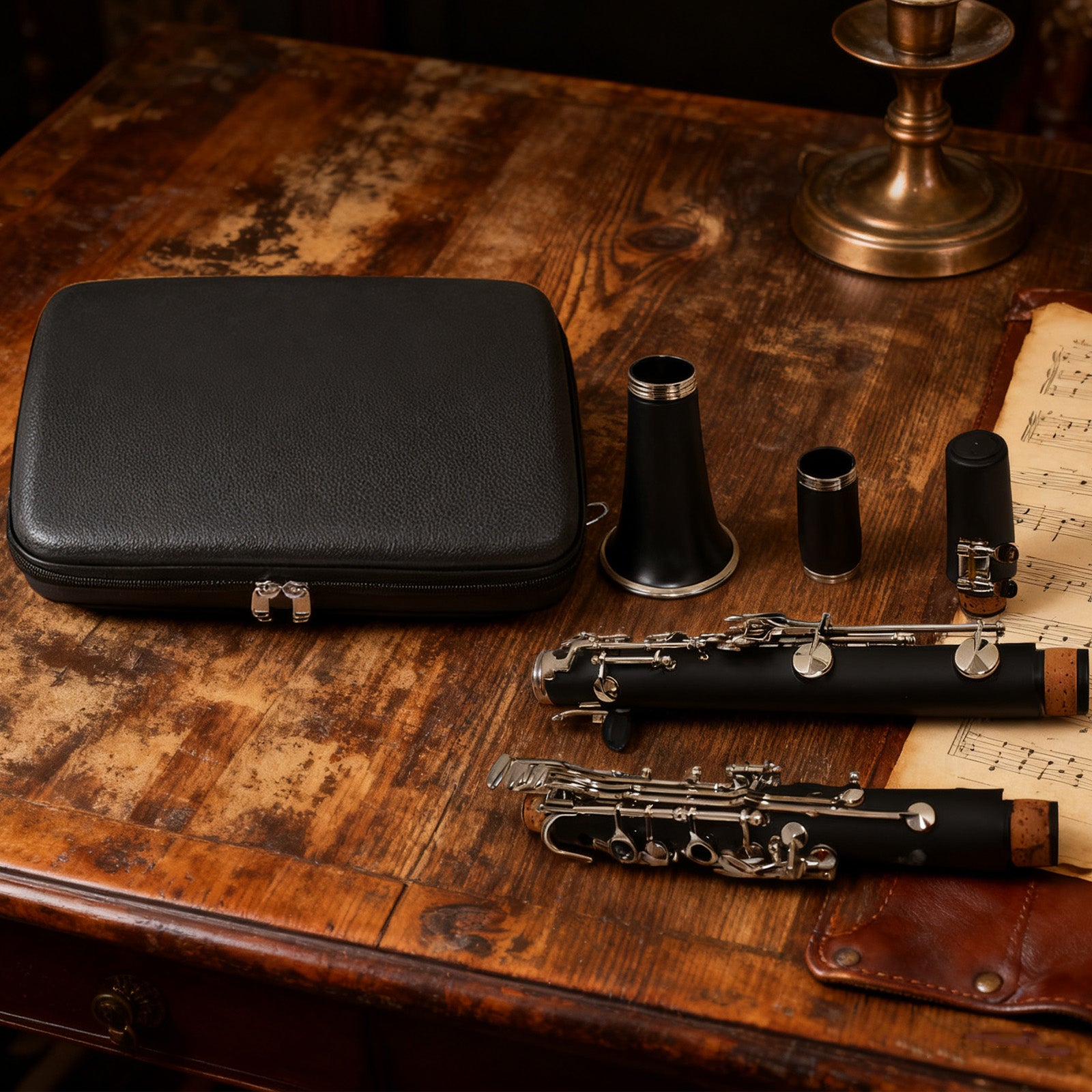Clarinet Fashion Case Lightweight Portable with Adjustable Strap Sponge Lining Comprehensive