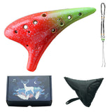 Starry Sky Ocarina 12 Hole -Alto C Ceramic Piccolo Musical Instrument