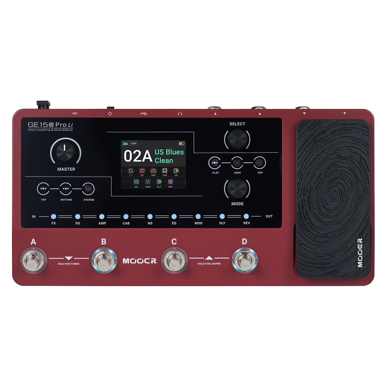MOOER GE-150 Pro Li Gitarren-Multieffektprozessor 