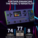 MOOER GE200 Pro Li Gitarren-Multieffektpedal Lila 