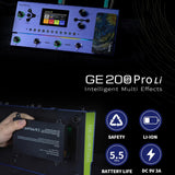 MOOER GE200 Pro Li Gitarren-Multieffektpedal Lila 