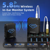 LEKATO MS-50 5.8G Wireless In Ear Monitor System