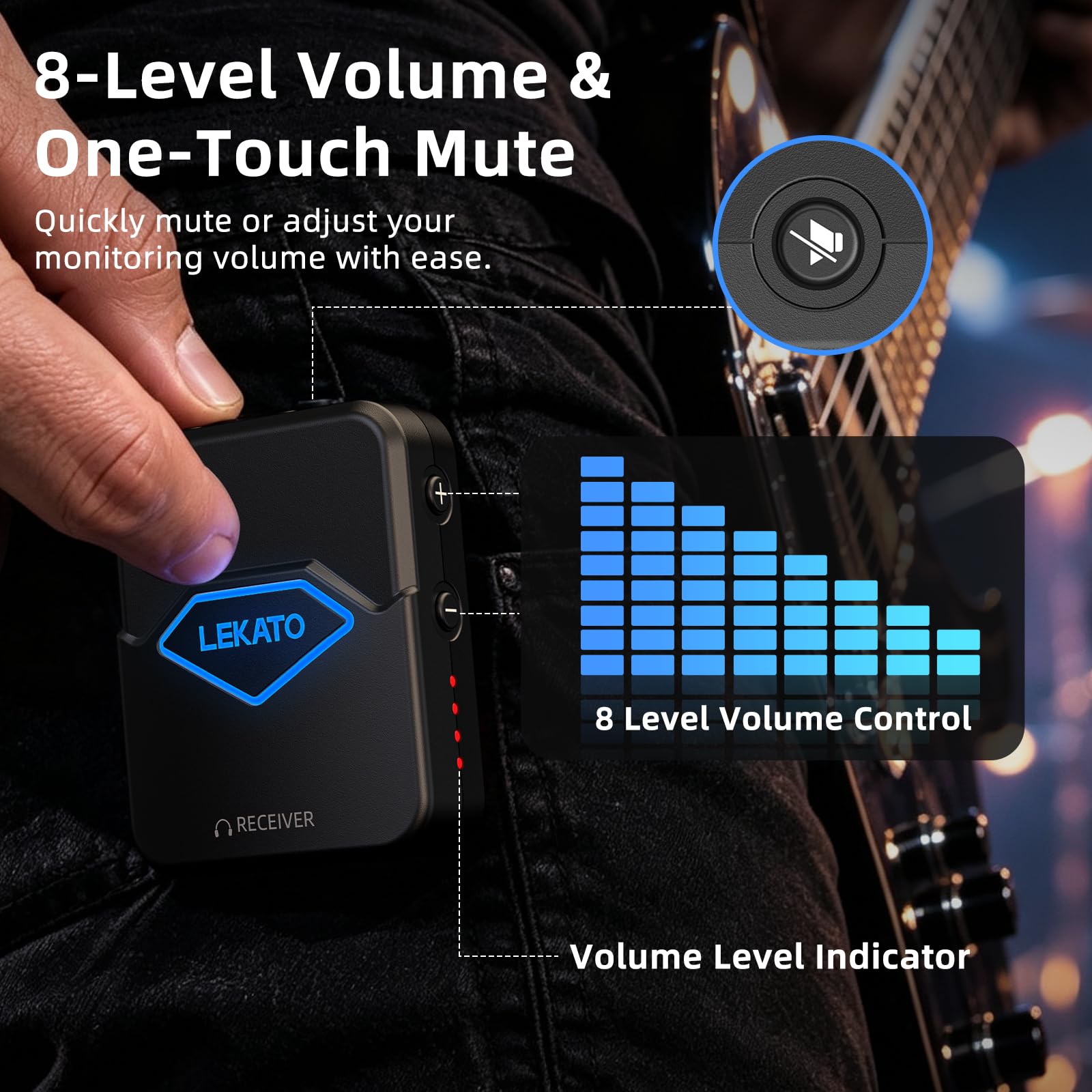 LEKATO MS-50 5.8G Wireless In Ear Monitor System
