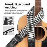 LEKATO LGS-21 Premium Jacquard Nylon Guitar Strap Set