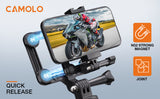 CAMOLO Kamerahalterung Motorrad Lenkerhalterung fürs Fahrrad Rückspiegel Fahrrad (Nur in Deutschland erhältlich)