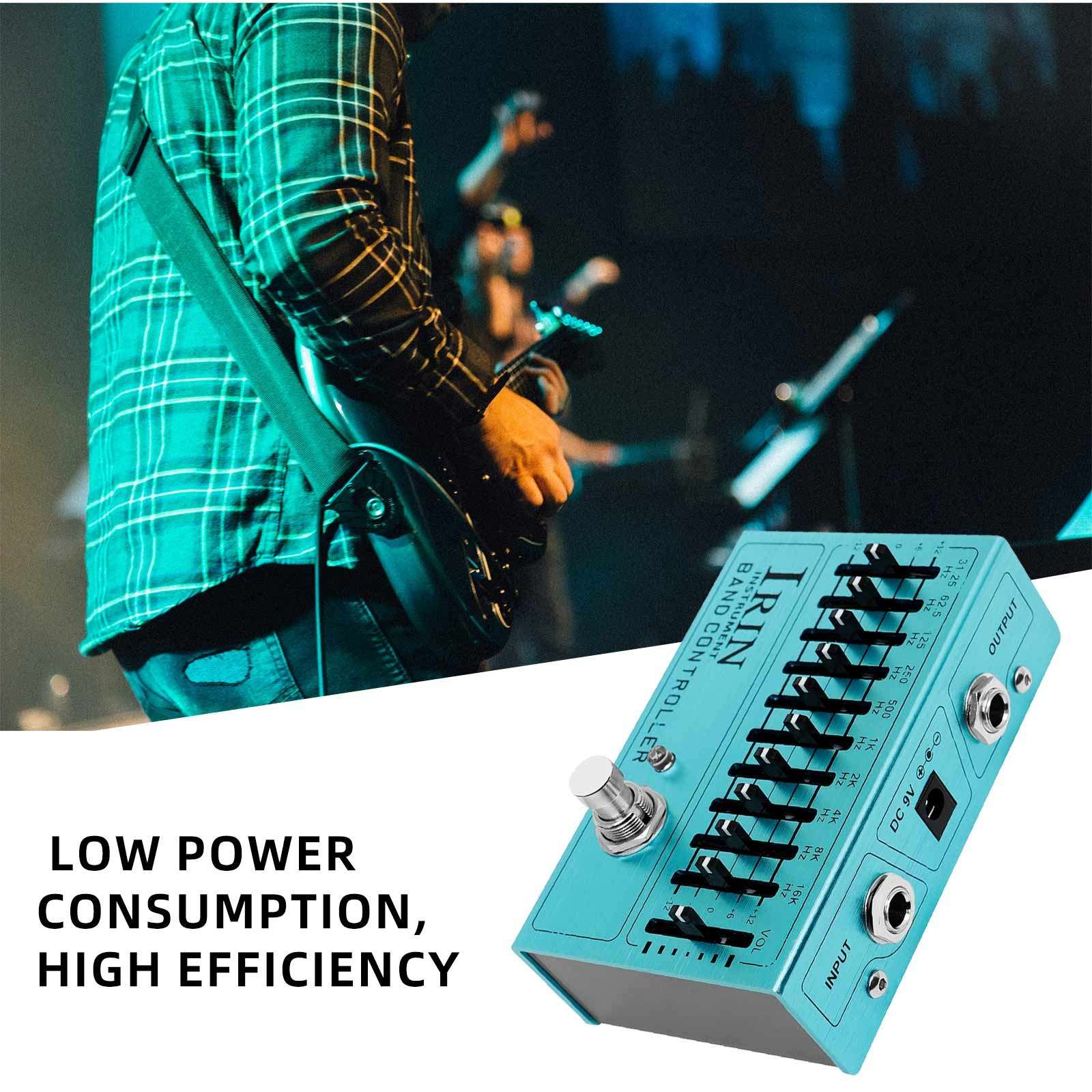 IRIN 10 Band EQ Effects Processor Volume Control Mini Guitar Effect Pedal