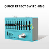 IRIN 10-Band-EQ-Effektprozessor Lautstärkeregler Mini-Gitarreneffektpedal