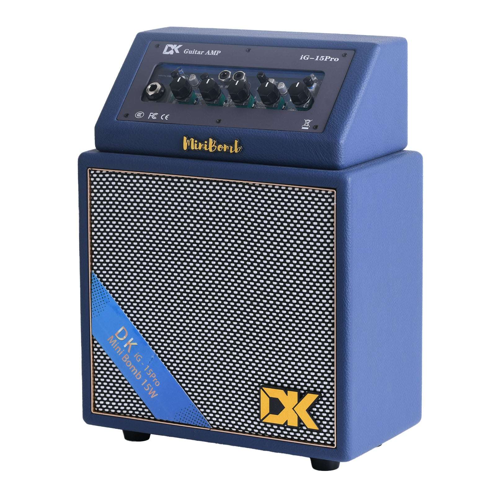 DK iG-15 PRO lectric Guitar Amp 15 Watts Rechargeable Distortion Delay Acoustic