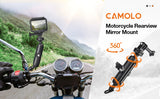 CAMOLO Kamerahalterung Motorrad Lenkerhalterung fürs Fahrrad Rückspiegel Fahrrad (Nur in Deutschland erhältlich)