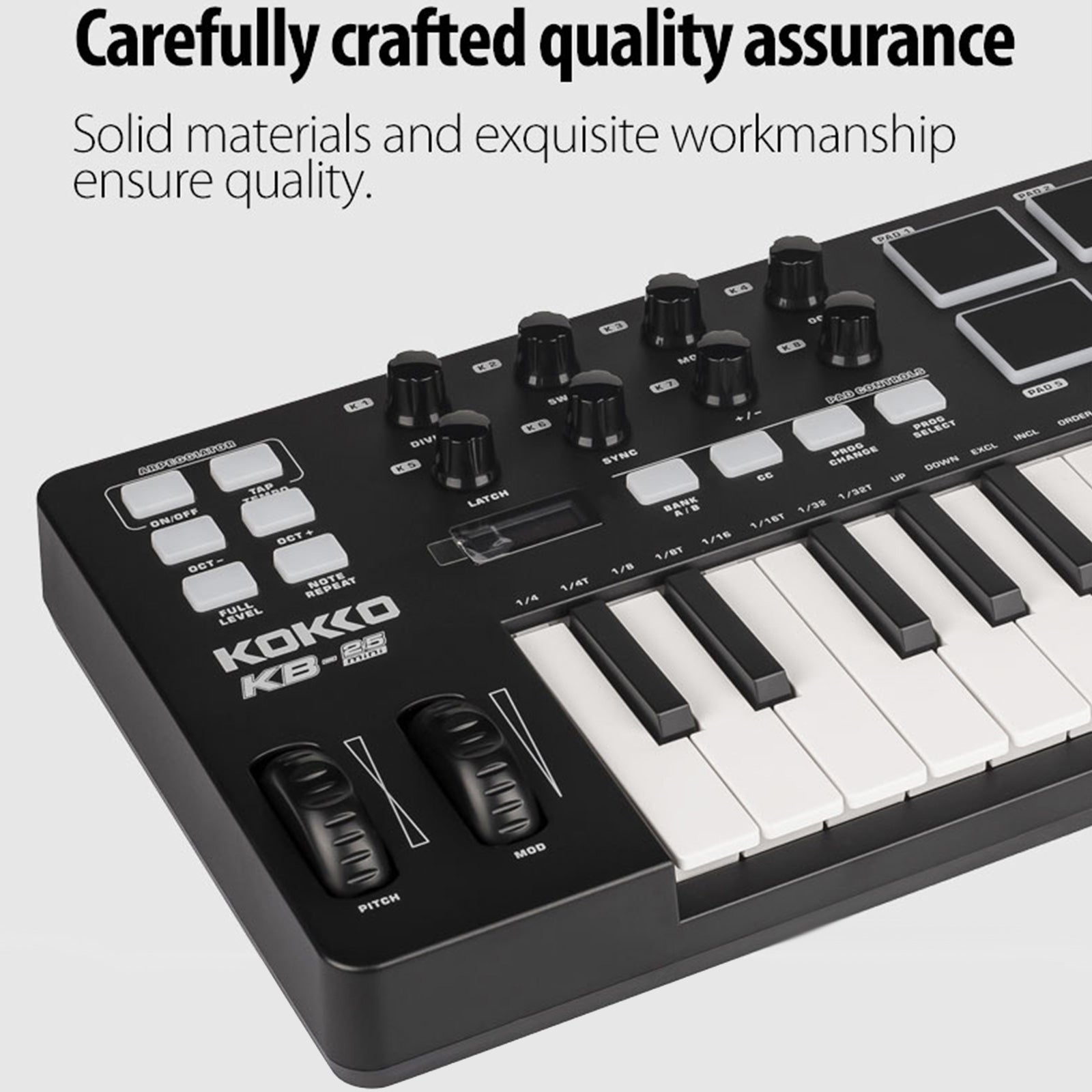 KOKKO KB-25 MIDI-Keyboard-Controller MINI-Mixer