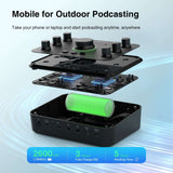 Lekato LP-1 Recording Streaming Podcast USB Audio Interface
