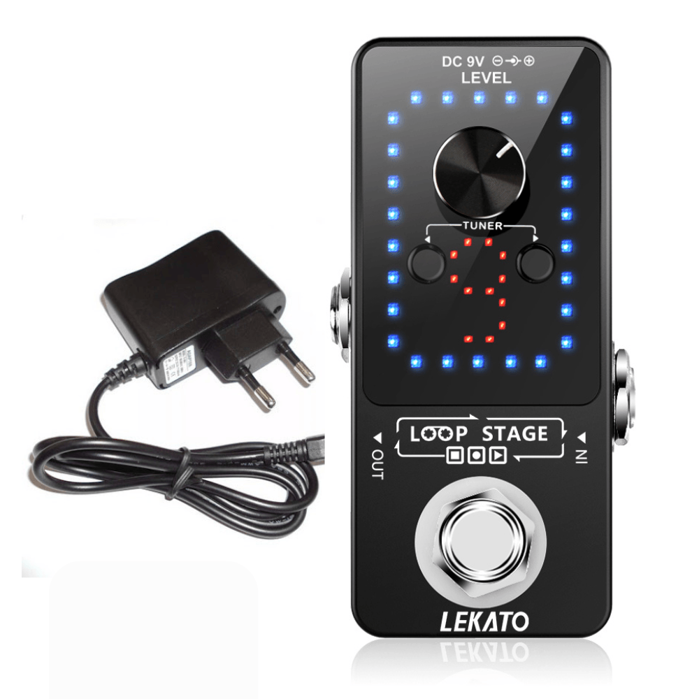LEKATO Guitar Effect Pedal Looper 9 Loops 40 Mins - LEKATO - Buy Musical Instruments, Pedals, Wireless, Drum, Pro Audio & More