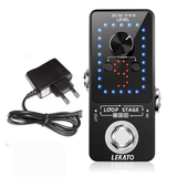 LEKATO Guitar Effect Pedal Looper 9 Loops 40 Mins - LEKATO - Buy Musical Instruments, Pedals, Wireless, Drum, Pro Audio & More