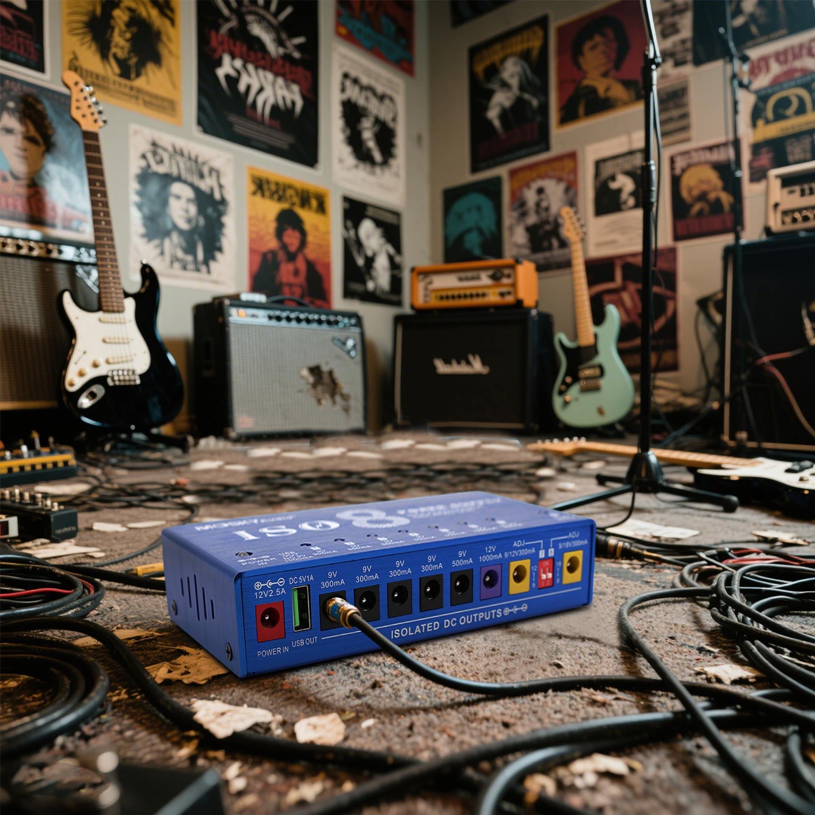 MOSKY AUDIO Guitar Pedal ISO 8 Power Supply 8-way Independent Isolated