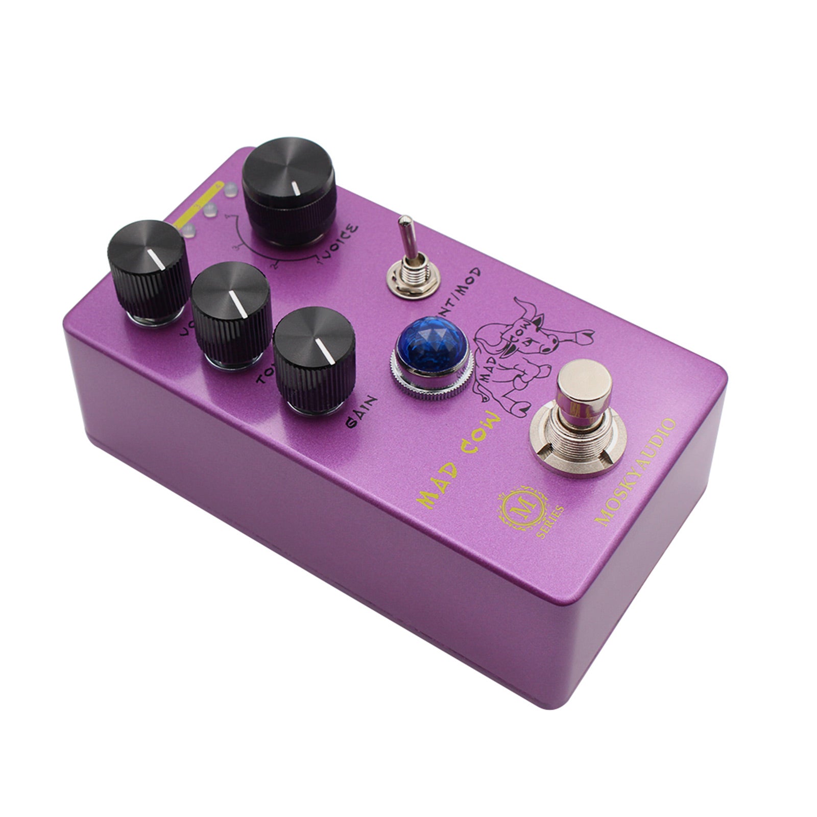 MOSKYaudio MAD COW Distortion Guitar Bass Effect Pedal