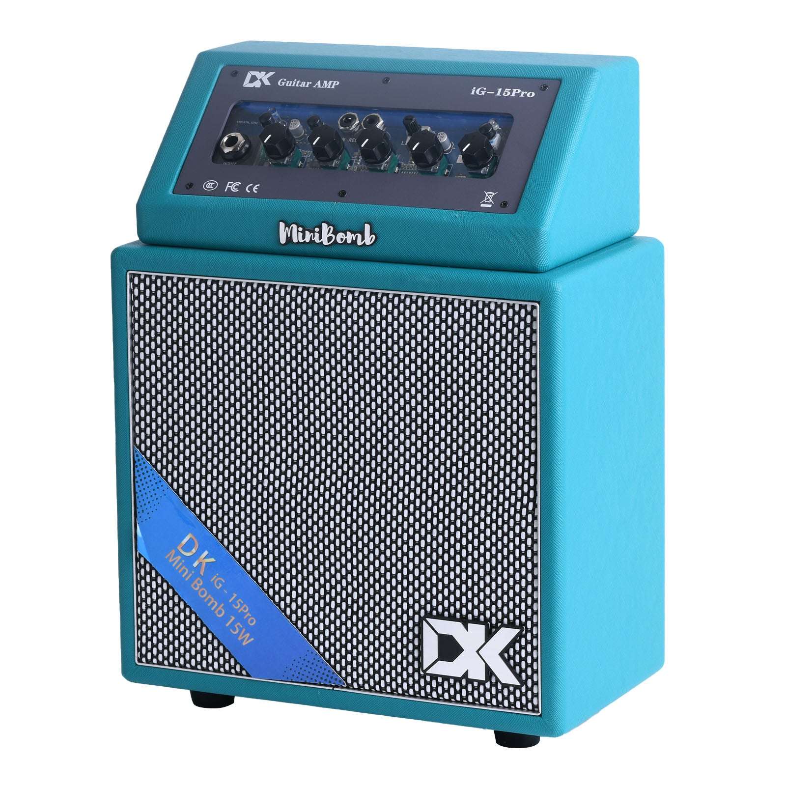 DK iG-15 PRO lectric Guitar Amp 15 Watts Rechargeable Distortion Delay Acoustic